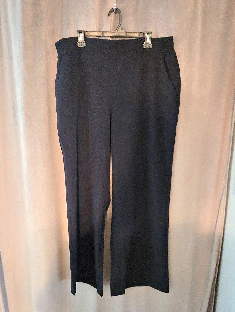 Fabletics Downtown Wide Leg Pant Black Straight-Leg Pants XXL/1X Tall NWT